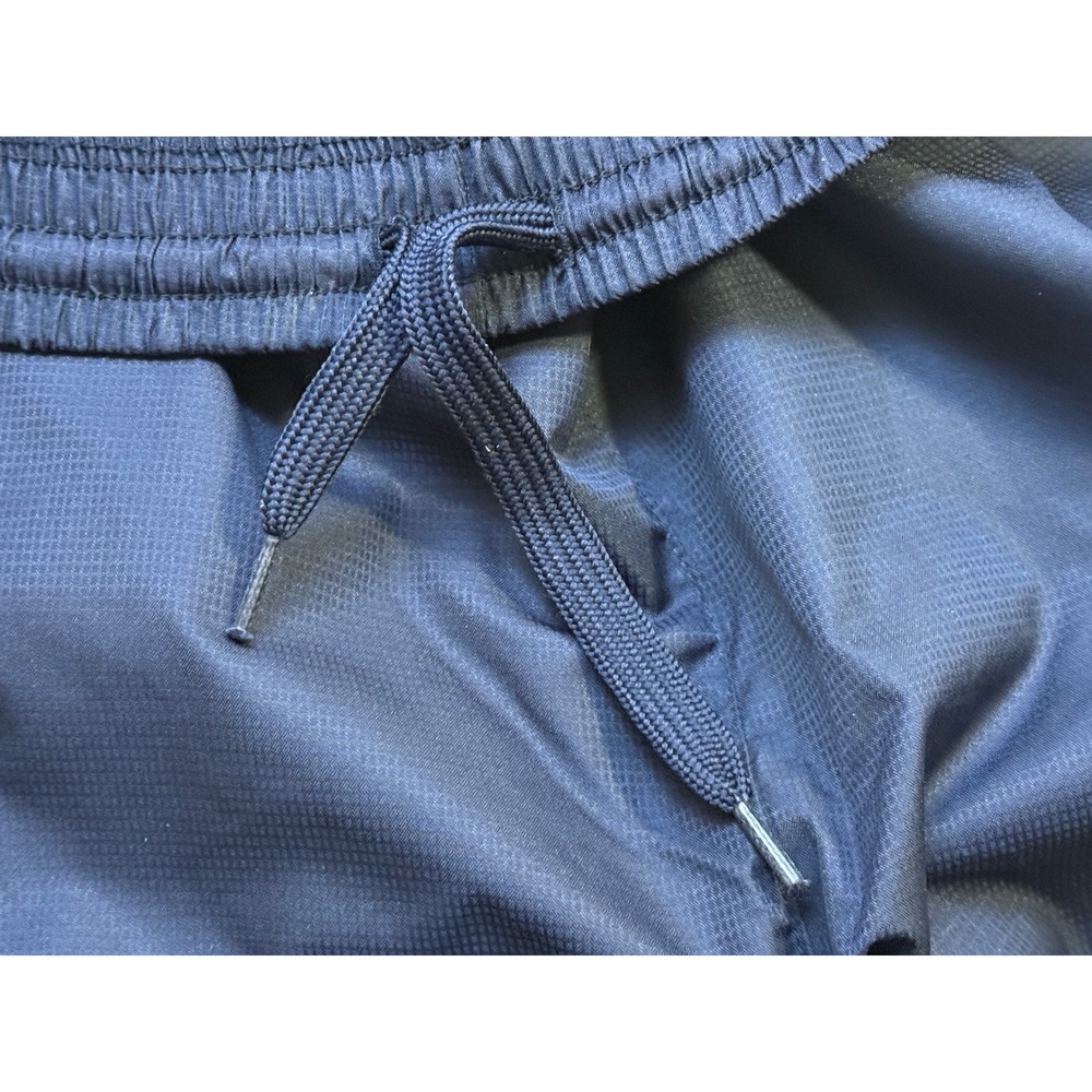 Starter Track Pants Mens Medium Navy Blue Ripstop Zipper Leg 1971 Logo Joggers - Picture 8 of 8